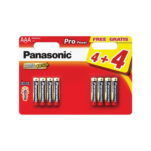 Batéria AAA (R03) alkalická PANASONIC Pro Power 8BP