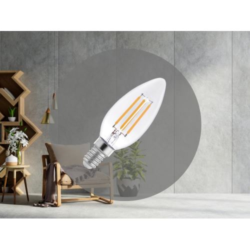 LED Filament 4W - C35 / E14 / 3000K - ZLF712