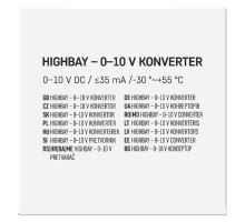 Konvertor 0-10 V pre priemyselné svietidlá HIGHBAY (4)