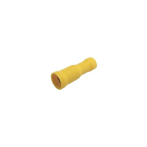 Zdířka kruhová 5mm, vodič 4.0-6.0mm žlutá