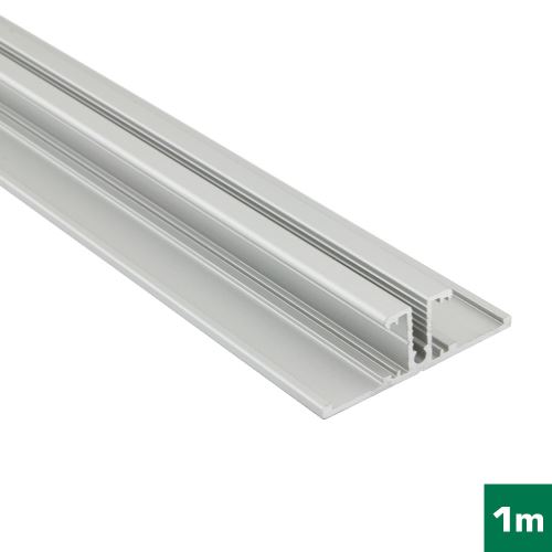 AL profil FKU55 A/UX pro LED, bez plexi, 1m, elox
