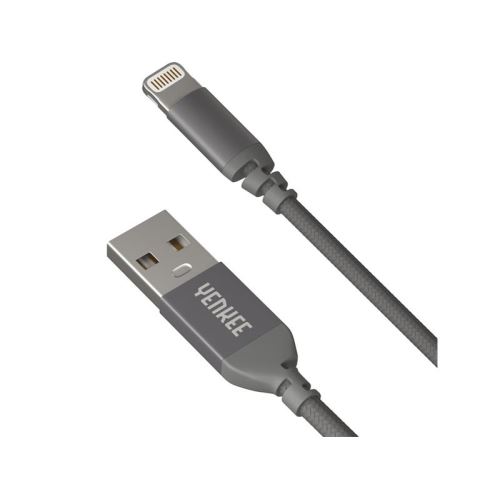 Kábel YENKEE YCU 611 GY USB/Lightning 1m sivý