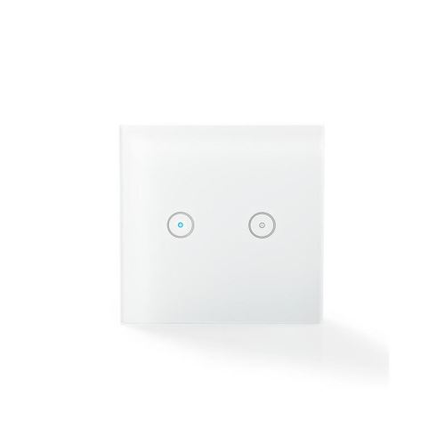 Smart vypínač osvetlenia NEDIS WIFIWS20WT 2-tlačítkový WiFi Tuya