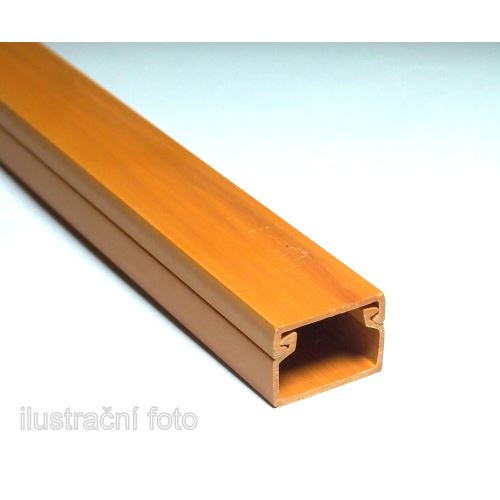 lišta vkladacia LV 18x13 imitácia dreva, svetla (2m)