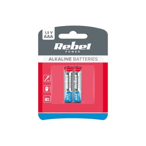 Batéria AAA (R03) alkalická REBEL Alkaline Power 2BP BAT0066B