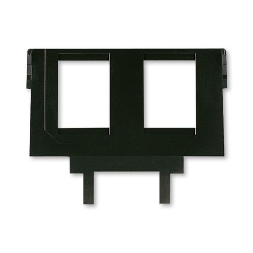 Nosná maska pre 2 komunikačné zásuvky keystone, čierna, ABB 5014A-B1018