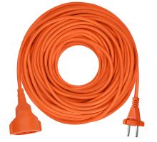 Solight 1z pohyblivý přívod - spojka, 30m, 2 x 1,5mm2, oranžová