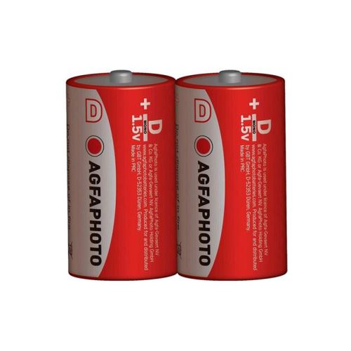 Baterie D (R20) Zn AGFAPHOTO 2ks / shrink