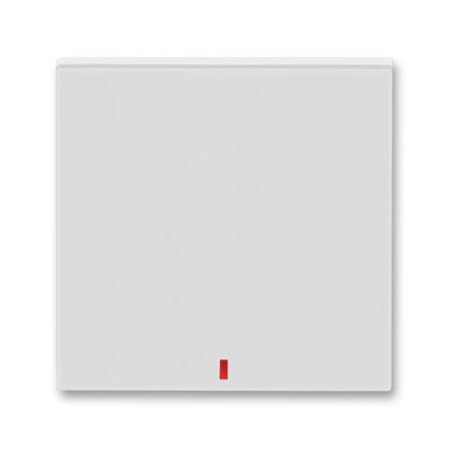 Kryt jednoduchý s červeným priezorom, sivá / biela, ABB Levit 3559H-A00655 16