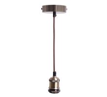 Objímka E27 / 1m / bronzová - BH662H (4)