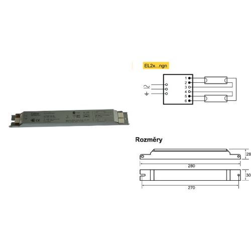 el.předřadník 2x58W HELVAR EL