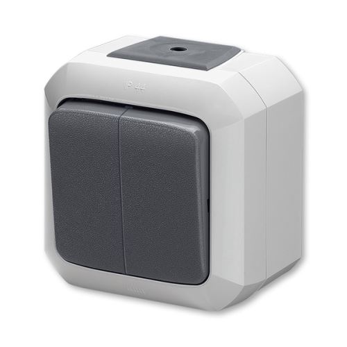 Ovládač zapínací dvojitý, řazení 1/0+1/0, IP54, ABB Variant+ 3559N-C87510 S