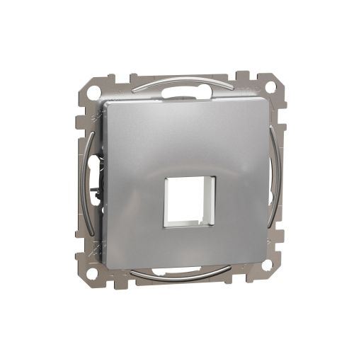 Sedna Design kryt zásuvky datové 1-násobný (RJ45,RJ11,HDMI,VGA)alum.