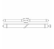 LED prachotěsné svítidlo 50W / IP65 LW / 3 / 1500 / 4000K - LNL325/3 (5)