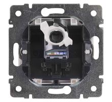 Valena zásuvka datová 1-násobná RJ 45 Cat.5 UTP Stříbrná metalíza (2)