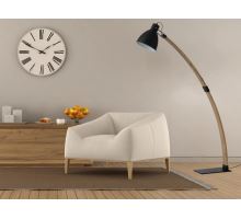 Dizajnová stojacia lampa z masívneho dreva E27/60W - WRE162 Dizajnová stojacia lampa z masívneho dreva E27/60W - WRE162