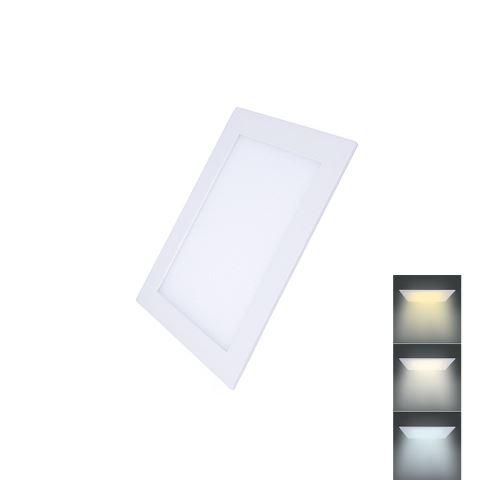 Solight LED mini panel CCT, podhľadový, 6W, 450L, 3000K, 4000K, 6000K, štvorcový