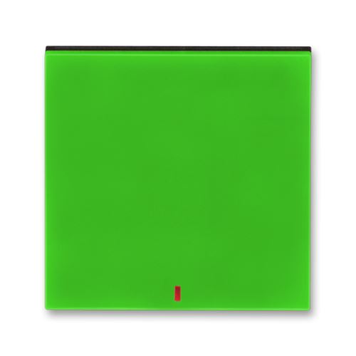Kryt jednoduchý s červeným priezorom, zelená / dymová čierna, ABB Levit 3559H-A00655 67