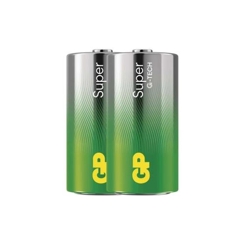 Baterie C (R14) alkalická GP Super 2ks / shrink