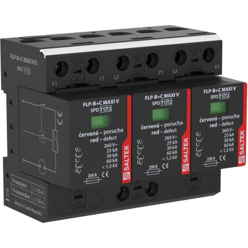 svodič přepětí SALTEK FLP-B+C MAXI VS/3 (SPD T1+T2)