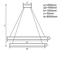 LED svietidlo + diaľkový ovládač 140W - J4339/B (1)