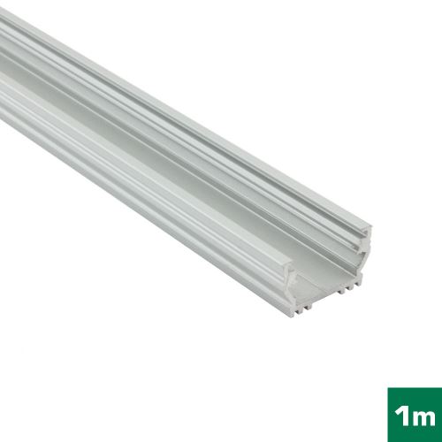 AL profil FKU20 BCD/U pro LED, bez plexi, 1m, elox