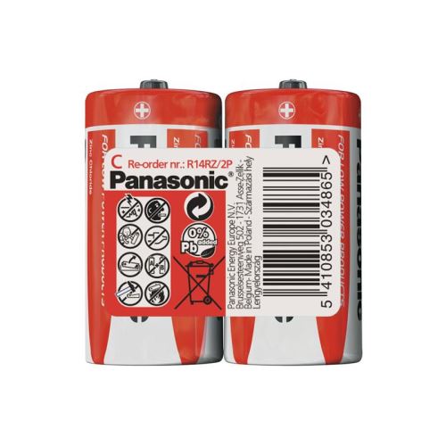 Batérie C (R14) Zn-Cl PANASONIC Red 2S