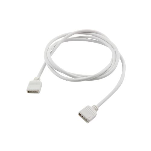 Propojovací kabel pro RGB s konektory RM 2,54 - 4p, 2x zásuvka, 100cm, bílá