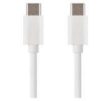 Nabíjací a dátový kábel USB-C 2.0 / USB-C 2.0, 1 m, biely (1)