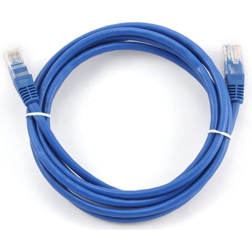 Patch kábel CAT6 UTP PVC 0,5m modrý snag-proof C6-114BU-0,5MB