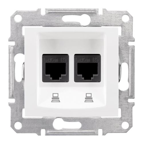 Sedna zásuvka datová 2xRJ45 cat.6 STP Polar