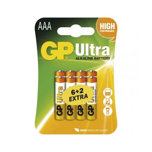 Alkalická batéria GP Ultra LR03 (AAA) fólie