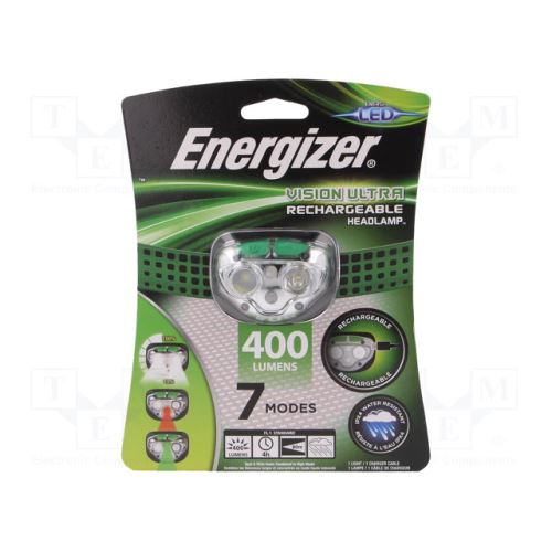 Čelovka nabíjecí USB LP00481 zelená 400lm Energizer