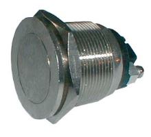 Přepínač tlačítko kul. OFF-(ON) kov-typ2 (12V)