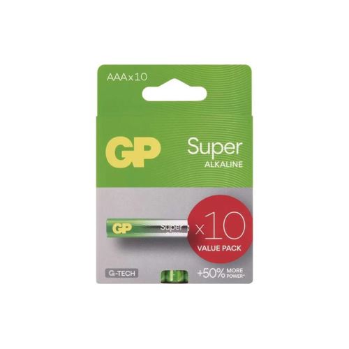 Batéria AAA (R03) alkalická GP Super 10ks