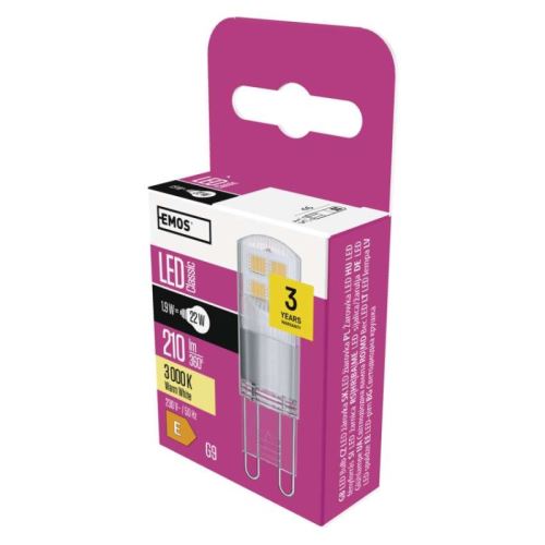 LED žiarovka Classic JC 1,9 W G9 teplá biela