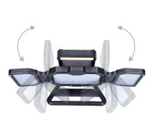 Solight LED reflektor 50W, přenosný, nabíjecí, 5000lm, oranžovo-černý (8)
