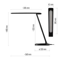 LED stolná lampa CHASE, čierna (2)