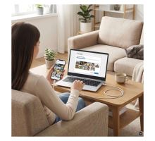 USB kabel 2.0 A/M - C/M 1m bílý (8)