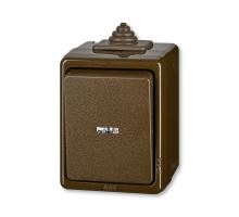 Spínač Praktik 2-pól.IP44 s čirým průz.,se signal. ABB 3553-02922 H