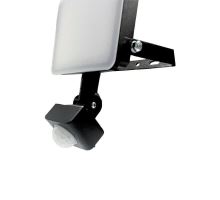 Venkovní černý LED reflektor s PIR senzorem 20W / 4000K - LF7022S (15)