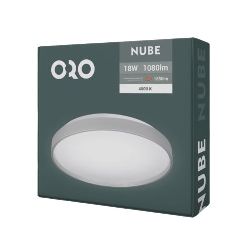 LED svítidlo ORO-NUBE-SILVER-18W-DW