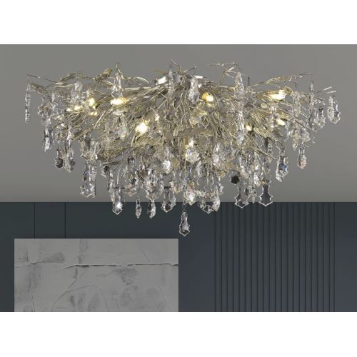 Luxusní stropní křišťálový lustr 12 x G9 - CA055/800C