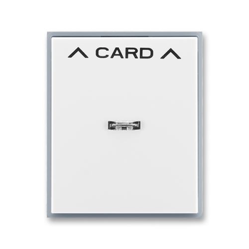 Kryt spínača kartového, biela / ľadová šedá, ABB, Element 3559-A00700 04