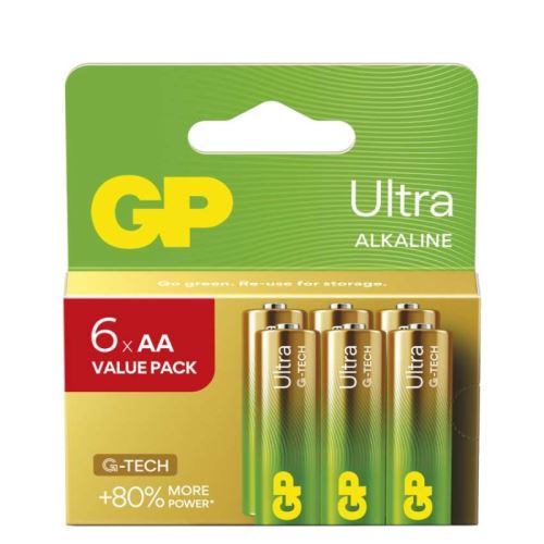 Alkalická baterie GP Ultra AA (LR6)