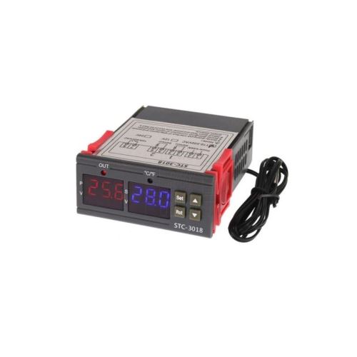 Digitální termostat STC-3018 rozsah -55°C~120°C, 230VAC