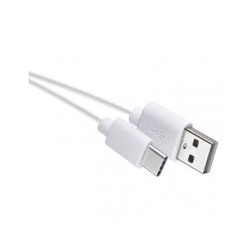 USB kabel 2.0 A/M - C/M 0,2m bílý