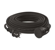 Neoprénový predlžovací kábel spojka 25m 3x 2,5mm, čierna