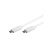 Kabel USB 3.1 C/USB C konektor 1m bílý Kabel USB 3.1 C/USB C konektor 1m bílý