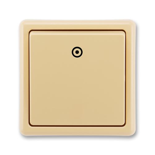 Tlačítkový ovládač zapínací, řazení 1/0, béžová, ABB Classic 3553-80289 D2